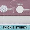 imageSmiry Memory Foam Bath Mat 24x16 Extra Soft and Absorbent Bathroom Mats Non Slip Washable Carpet for Floor Shower and Tub Deep Plum