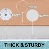 imageSmiry Memory Foam Bath Mat 24x16 Extra Soft and Absorbent Bathroom Mats Non Slip Washable Carpet for Floor Shower and Tub Peach