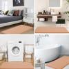 imageSmiry Memory Foam Bath Mat 30x20 Extra Soft and Absorbent Bathroom Mats Non Slip Washable Carpet for Floor Shower and Tub Peach