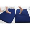 imageSmiry Memory Foam Bath Mat Set 24x16 and 30quotx20quot Navy Blue Super Soft Absorbent Bathroom Rugs Non Slip Bath Rug Runner for Shower Bathroom Floors