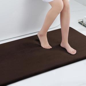imageSmiry Memory Foam Bath Mat 59x24 Brown