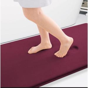 imageSmiry Memory Foam Bath Mat 59x34 Burgundy