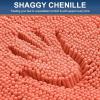 imageSmiry Bathroom Rugs Sets 2 Piece Soft Absorbent Chenille Machine Washable Non Slip Shaggy Bath Rug Set for Tub Shower and Floor 34x2130x20 WhiteCoral