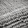 imageSmiry Bathroom Rugs Sets 2 Piece Soft Absorbent Chenille Machine Washable Non Slip Shaggy Bath Rug Set for Tub Shower and Floor 34x2130x20 WhiteLight Grey