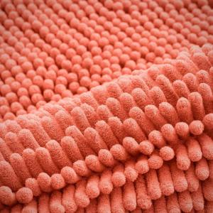 imageSmiry Bathroom Rugs Sets 2 Piece Soft Absorbent Chenille Machine Washable Non Slip Shaggy Bath Rug Set for Tub Shower and Floor 34x2130x20 WhiteCoral