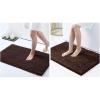 imageSmiry Luxury Chenille Bath Rug Set 2 Piece Extra Soft and Absorbent Shaggy Bathroom Mat Rugs Machine Washable NonSlip Plush Carpet Runner for Tub Shower and Bath Room30x2036quotx24quotBrown