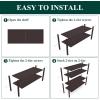 imageSmiry Bamboo Shoe Rack 3 Tier Shoe Organizer for Entryway ampamp Closet Stackable Free Standing Storage Shelf for Shoes Bags ampamp Plants GreyBrown