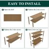 imageSmiry Bamboo Shoe Rack 3 Tier Shoe Organizer for Entryway ampamp Closet Stackable Free Standing Storage Shelf for Shoes Bags ampamp Plants GreyWalnut