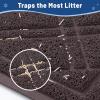 imageSmiry Cat Litter Box Mat 30x17 NonSlip Water Resistant Litter Trapping Mat Easy Clean Less Waste and UrineLocking Cat Carpet for Indoor GreenBrown