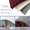 imageSmiry Luxury Chenille Bathroom Rugs 30x20 Extra Soft and Absorbent Shaggy Bath Mat Machine Washable NonSlip Plush Carpet Runner for Tub Shower and Floor Home Decor Accessories Burgundy
