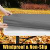 imageSmiry 2 Pack Rectangle Picnic Table Cloth Waterproof Elastic Fitted Tablecloths Washable Polyester Rectangular Patio Table Cover for Camping Indoor and Outdoor Black 30quotx72quotGrey