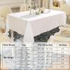 imageSmiry 4 Pack Rectangle Table Cloth Waterproof AntiScratch Polyester Tablecloth Decorative Washable Fabric Table Cover for Dining Buffet Parties and Outdoor 60x102 BlackWhite