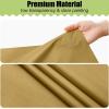imageSmiry Disposable Table Cloth 12 Pack 84 Inch Round Waterproof Plastic Tablecloth Decorative Rectangle Table Covers for Party Birthday Picnic WhiteGold