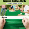 imageSmiry Disposable Table Cloth 12 Pack 84 Inch Round Waterproof Plastic Tablecloth Decorative Rectangle Table Covers for Party Birthday Picnic WhiteGreen