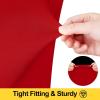 imageSmiry Spandex Tablecloth 6 Pack Elastic Fitted Stretch Tablecloth for 6FT Rectangle Tables Waterproof Washable Table Cover Skirt for Wedding Banquet ampamp Parties Black 72Lx30Wx30H InchRed
