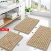imageSmiry Bathroom Rugs Set 2 Piece30x20 Plus 24x16 and Toilet Lid Cover 175x15 Soft and Absorbent Bath Mat Machine Washable NonSlip Plush Carpet Runner for Tub Shower and Floor Home DecorBeige