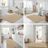 imageSmiry Bathroom Rugs Sets 2 Piece30x20 Plus 24x20 and Toilet Lid Cover 175x15 Soft and Absorbent Bath Mat Machine Washable NonSlip Plush Carpet Runner for Tub Shower and Home Decor Beige