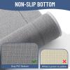 imageSmiry Memory Foam Bath Mat Rug 32x20 Extra Soft Absorbent Bathroom Rugs Quick Dry NonSlip Machine Washable Carpet for Tub Shower Home Decor Accessories GreyGrey