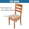 imageSmiry Velvet Seat Covers for Dining Room Chair Set of 4 Stretch Fit Removable Washable Chair Seat Cushion Protector Slipcovers with Ties TealBeige