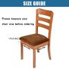 imageSmiry Velvet Seat Covers for Dining Room Chair Set of 4 Stretch Fit Removable Washable Chair Seat Cushion Protector Slipcovers with Ties TealCamel