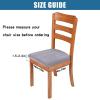 imageSmiry Velvet Seat Covers for Dining Room Chair Set of 4 Stretch Fit Removable Washable Chair Seat Cushion Protector Slipcovers with Ties TealLight Grey