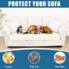 imageSmiry Waterproof Couch Cushion Covers Stretch Washable Sofa Cushion Cover Soft Sofa Slipcover Elastic NonSlip Furniture Protector for Pets Kid Medium MochaBeige