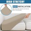 imageSmiry Waterproof Couch Cushion Covers Stretch Washable Sofa Cushion Cover Soft Sofa Slipcover Elastic NonSlip Furniture Protector for Pets Kid Medium MochaKhaki