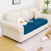 imageSmiry Waterproof Couch Cushion Covers Stretch Washable Sofa Cushion Cover Soft Sofa Slipcover Elastic NonSlip Furniture Protector for Pets Kid Medium MochaDeep Teal