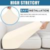 imageSmiry Waterproof Couch Cushion Covers Stretch Washable Sofa Cushion Cover Soft Sofa Slipcover Elastic NonSlip Furniture Protector for Pets Kid Medium MochaBeige