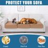 imageSmiry Waterproof Couch Cushion Covers Stretch Washable Sofa Cushion Cover Soft Sofa Slipcover Elastic NonSlip Furniture Protector for Pets Kid Medium MochaCamel