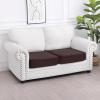 imageSmiry Waterproof Couch Cushion Covers Stretch Washable Sofa Cushion Cover Soft Sofa Slipcover Elastic NonSlip Furniture Protector for Pets Kid Medium MochaChocolate