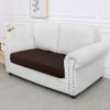 imageSmiry Waterproof Couch Cushion Covers Stretch Washable Sofa Cushion Cover Soft Sofa Slipcover Elastic NonSlip Furniture Protector for Pets Kid Medium MochaChocolate