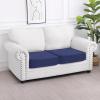 imageSmiry Waterproof Couch Cushion Covers Stretch Washable Sofa Cushion Cover Soft Sofa Slipcover Elastic NonSlip Furniture Protector for Pets Kid Medium MochaNavy