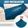 imageSmiry Waterproof Couch Cushion Covers Stretch Washable Sofa Cushion Cover Soft Sofa Slipcover Elastic NonSlip Furniture Protector for Pets Kid Medium MochaDeep Teal