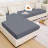 imageSmiry Waterproof Couch Cushion Covers Stretch Washable Sofa Cushion Cover Soft Sofa Slipcover Elastic NonSlip Furniture Protector for Pets Kid Medium MochaDark Grey