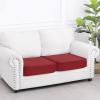 imageSmiry Waterproof Couch Cushion Covers Stretch Washable Sofa Cushion Cover Soft Sofa Slipcover Elastic NonSlip Furniture Protector for Pets Kid Medium MochaWine Red