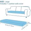 imageSmiry Waterproof Couch Cushion Covers Stretch Washable Sofa Cushion Cover Soft Sofa Slipcover Elastic NonSlip Furniture Protector for Pets Kid Medium MochaDark Grey