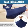 imageSmiry Waterproof Couch Cushion Covers Stretch Washable Sofa Cushion Cover Soft Sofa Slipcover Elastic NonSlip Furniture Protector for Pets Kid Medium MochaNavy