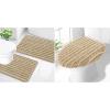 imageSmiry Bathroom Rugs Sets 2 Piece30x20 Plus 24x20 and Toilet Lid Cover 175x15 Soft and Absorbent Bath Mat Machine Washable NonSlip Plush Carpet Runner for Tub Shower and Home Decor Beige