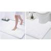 imageSmiry Luxury Chenille Bath Rug 30quotx20quot and UShaped Toilet Bathroom Rugs 24quotx20quot Extra Soft and Absorbent Shaggy Bathroom Mat Rugs Machine Washable NonSlip Plush CarpetWhite