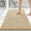 imageSmiry Bathroom Rugs 30X2030X20 Extra Soft Absorbent Shaggy Chenille Bath Mats Machine Washable Dry Quickly NonSlip Plush for Tub Shower and Floor Home Decor Accessories Beige
