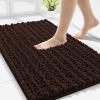 imageSmiry Bathroom Rugs 30x2030x20 Extra Soft and Absorbent Shaggy Bath Mat Machine Washable NonSlip Plush Carpet Runner for Tub Shower and Floor Home Decor Accessories Brown