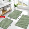 imageSmiry Bathroom Rugs Set 2 Piece30x20 Plus 24x16 and Toilet Lid Cover 175x15 Soft and Absorbent Bath Mat Machine Washable NonSlip Plush Carpet Runner for Tub Shower and Home DecorSage Green