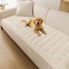 imageSmiry Non Slip Couch Covers for Dogs Fuzzy Pet Couch Covers for 23 Cushion Sofa Pet Friendly Soft Sofa Slipcovers Cushion Furniture Protector Washable Beige 276quot x 59quotBeige