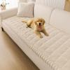 imageSmiry Non Slip Couch Covers for Dogs Fuzzy Pet Couch Covers for 23 Cushion Sofa Pet Friendly Soft Sofa Slipcovers Cushion Furniture Protector Washable Beige 276quot x 59quotApricot
