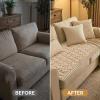 imageSmiry Pet Couch Cover for 3 Cushion Sofa NonSlip Fuzzy Couch Cover for Dogs Washable Thick Soft Sofa Slipcovers Cushion Protector Pet Friendly Grey 276quot x 59quotCamel