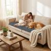 imageSmiry Pet Couch Cover for 3 Cushion Sofa NonSlip Fuzzy Couch Cover for Dogs Washable Thick Soft Sofa Slipcovers Cushion Protector Pet Friendly Grey 276quot x 59quotDark Grey