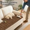 imageSmiry Pet Couch Cover for 3 Cushion Sofa NonSlip Fuzzy Couch Cover for Dogs Washable Thick Soft Sofa Slipcovers Cushion Protector Pet Friendly Grey 276quot x 59quotChocolate