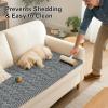 imageSmiry Pet Couch Cover for 3 Cushion Sofa NonSlip Fuzzy Couch Cover for Dogs Washable Thick Soft Sofa Slipcovers Cushion Protector Pet Friendly Grey 276quot x 59quotGrey