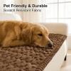 imageSmiry Pet Couch Cover for 3 Cushion Sofa NonSlip Fuzzy Couch Cover for Dogs Washable Thick Soft Sofa Slipcovers Cushion Protector Pet Friendly Grey 276quot x 59quotChocolate
